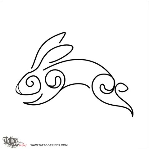 Rabbit (Creativity) tattoo design thumbnail
