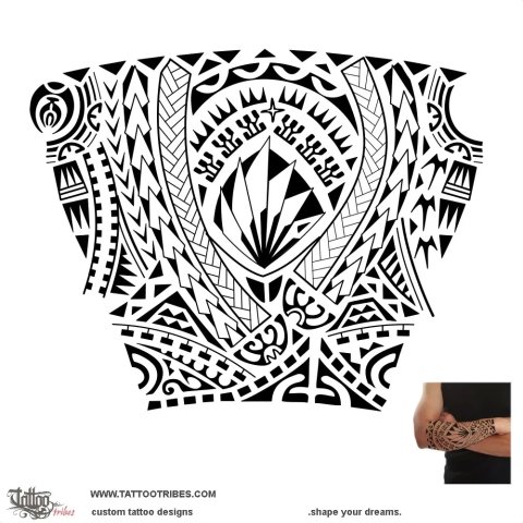 Fatu (Heart) tattoo design thumbnail