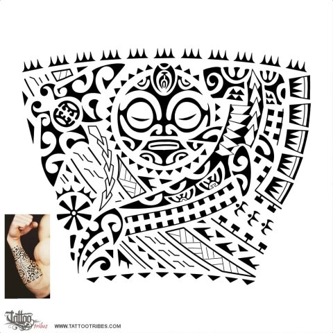 Aupiki (Ascend, success) tattoo design thumbnail