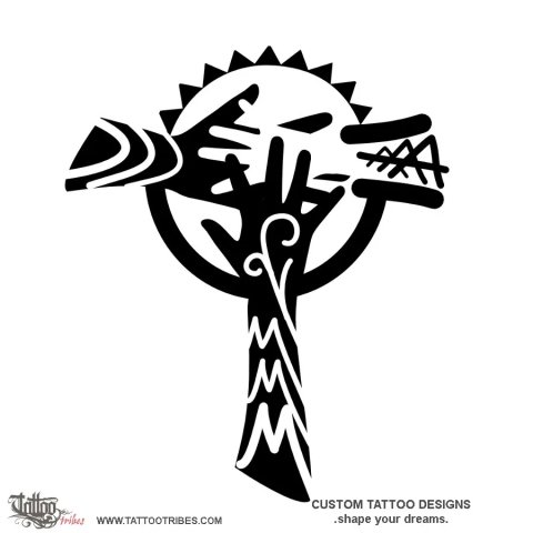 Tau (DMA) tattoo design thumbnail