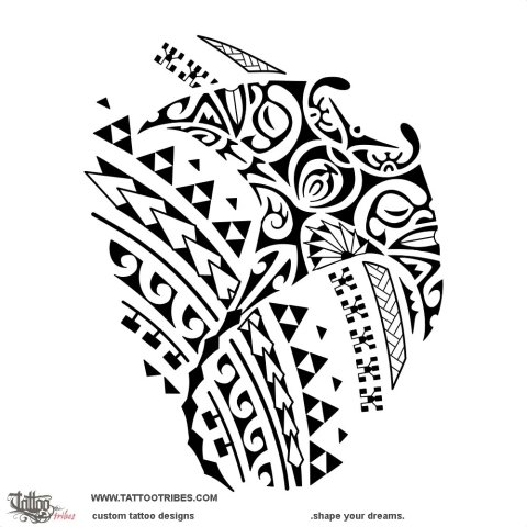 Vai (Water) tattoo design thumbnail