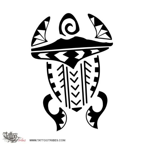 Samoan turtle (Family, Naples) tattoo design thumbnail