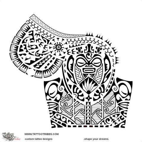 Puai (Force) tattoo design thumbnail