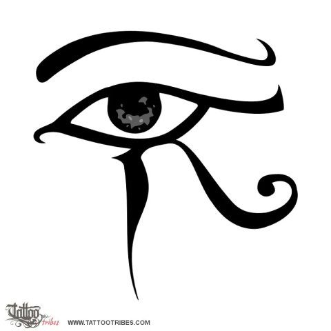 Eye of Horus (Egyptian memory) tattoo design thumbnail