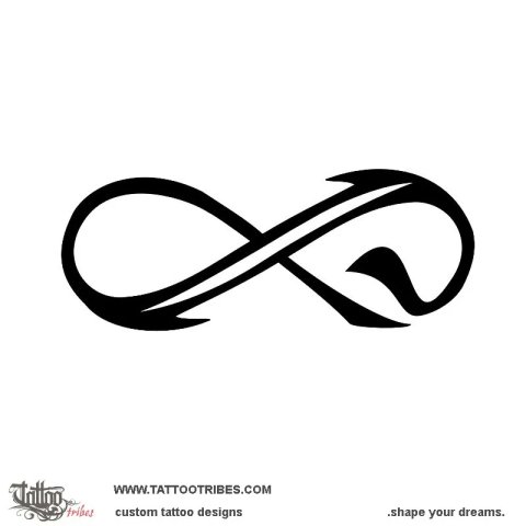 F+P infinity (Eternal bond) tattoo design thumbnail