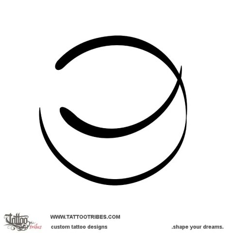 Enso (Sunmoon) tattoo design thumbnail
