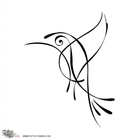 Essence hummingbird (Carpe diem) tattoo design thumbnail