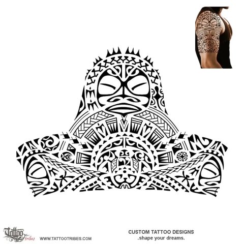 Tamawāhine (Daughters) tattoo design thumbnail