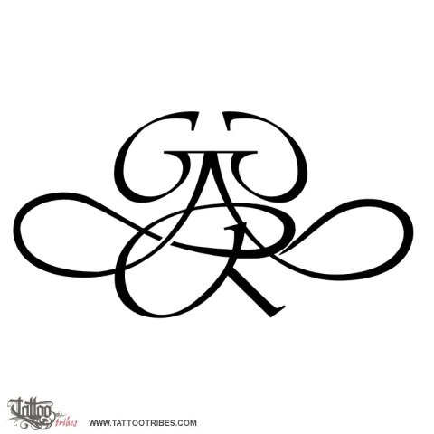 G+G+A+R (Union) tattoo design thumbnail