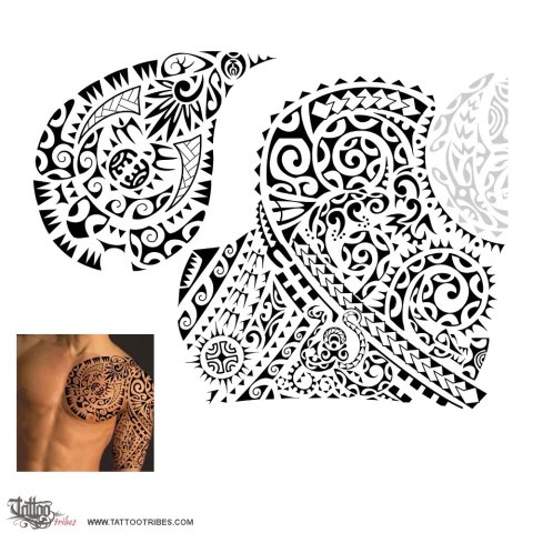 Whakawawao (Defending) tattoo design thumbnail