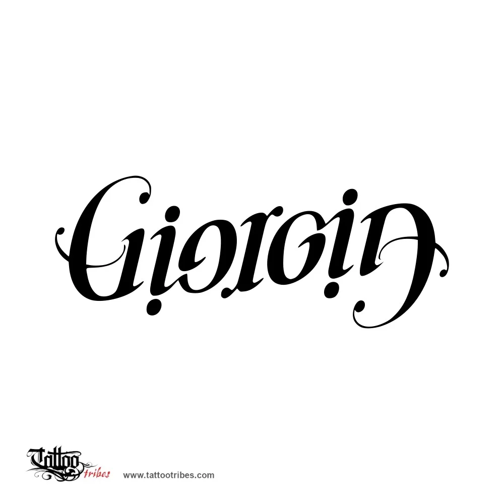 Giorgia (Omogram) tattoo design thumbnail