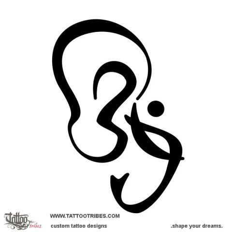 Aum (Ganesh) tattoo design thumbnail