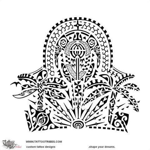 Okah (Root) tattoo design thumbnail