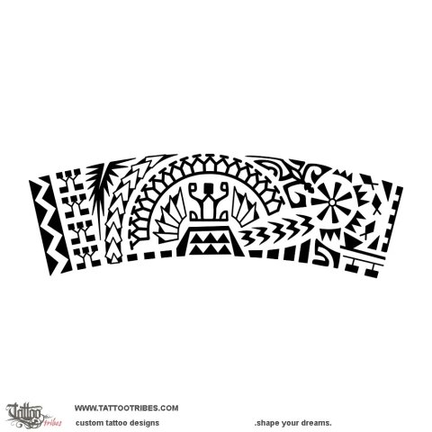 Amuhau (To enjoy peace) tattoo design thumbnail