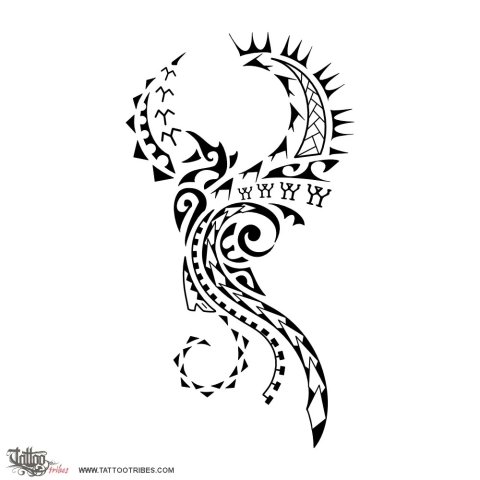 Phoenix (Rebirth) tattoo design thumbnail