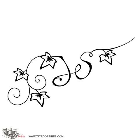 J+S Ivy (Bond) tattoo design thumbnail