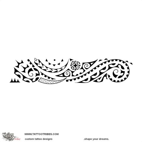'aru (Wave) tattoo design thumbnail