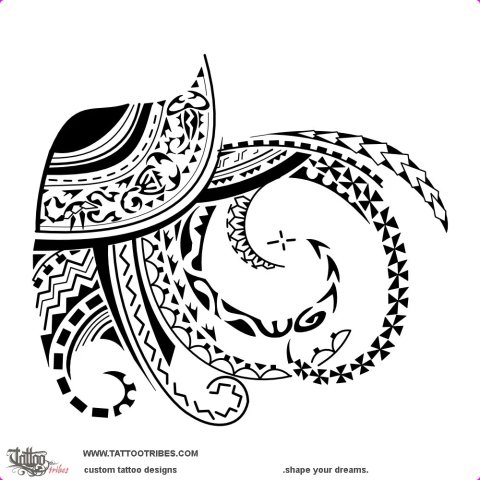 Three scorpions (Leader) tattoo design thumbnail