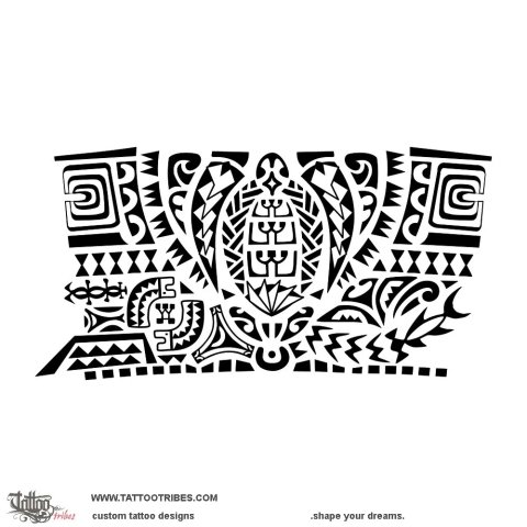 Hakatoa (To strengthen) tattoo design thumbnail