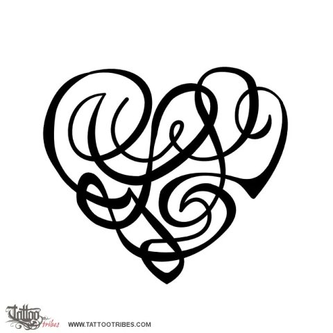G+L+L heart (Love) tattoo design thumbnail