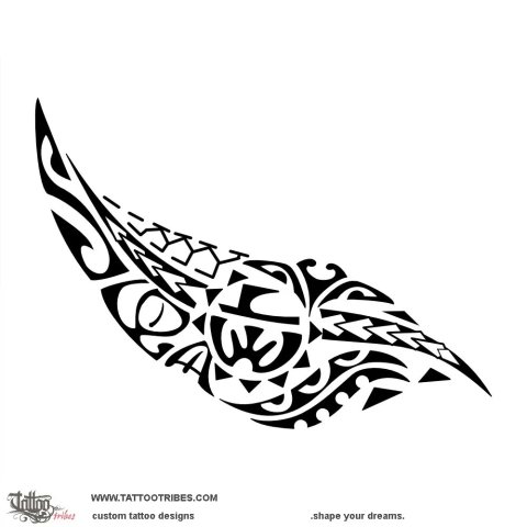 Fern leaf (Fullness) tattoo design thumbnail