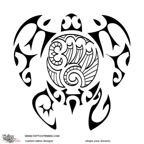 BMG turtle (Family) tattoo design thumbnail