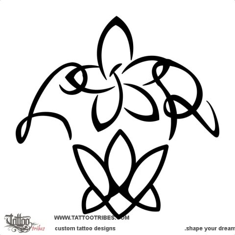 L+J+R turtle (Union) tattoo design thumbnail