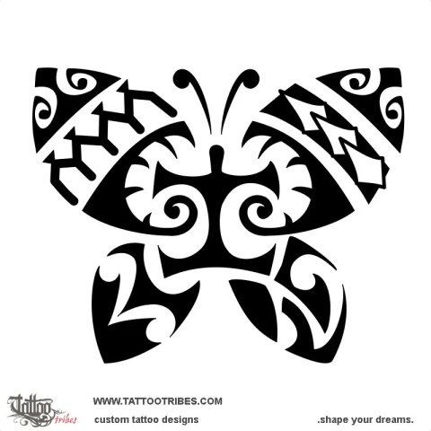 Butterfly (Transformation) tattoo design thumbnail