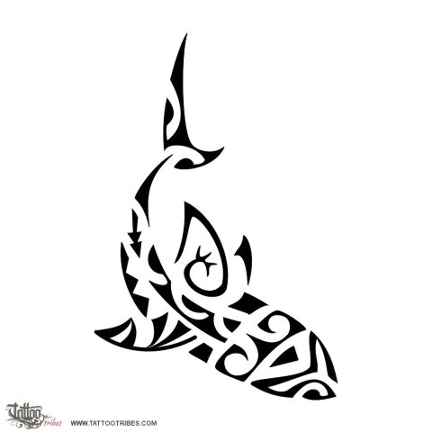 Shark (Warrior) tattoo design thumbnail
