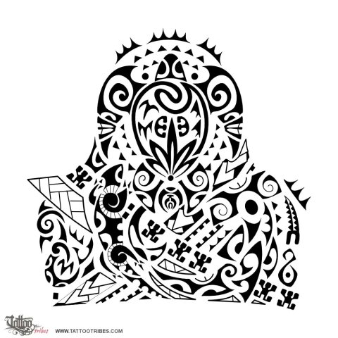 Whiti (To cross over) tattoo design thumbnail