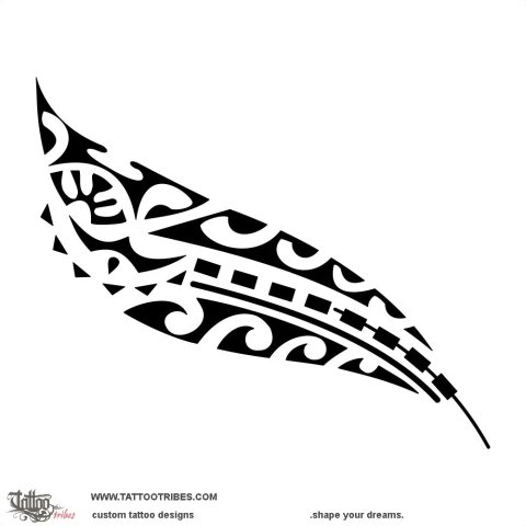 Feather (Lightness) tattoo design thumbnail