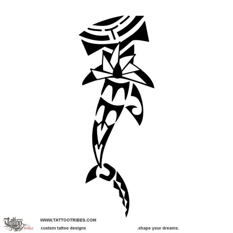 Pe'a shark (Maturity) tattoo design thumbnail
