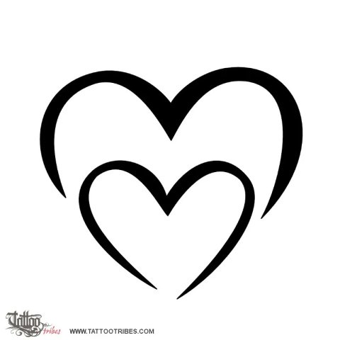 M+M heart (Bond) tattoo design thumbnail