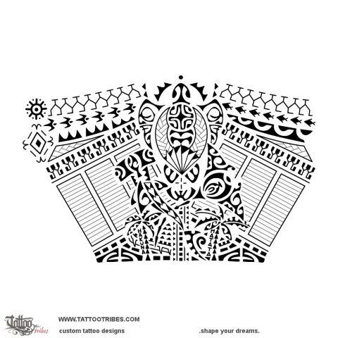 Totem (Life journey) tattoo design thumbnail