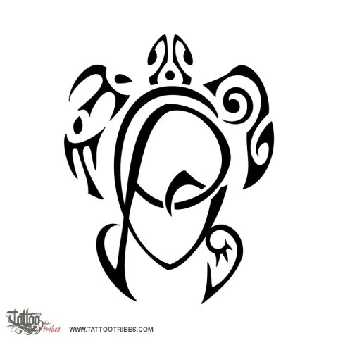 P+G turtle (Family) tattoo design thumbnail