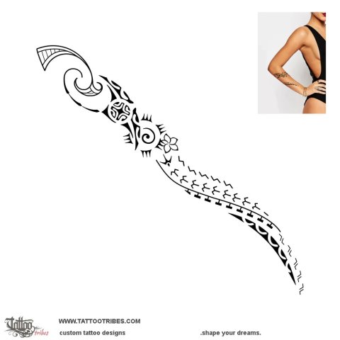 Paari (Difficult) tattoo design thumbnail