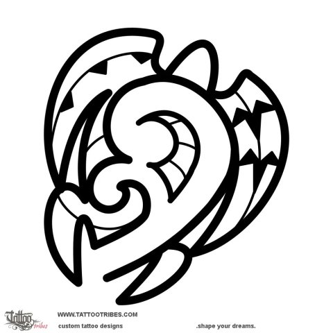 Mother-daughter (Turtle) tattoo design thumbnail