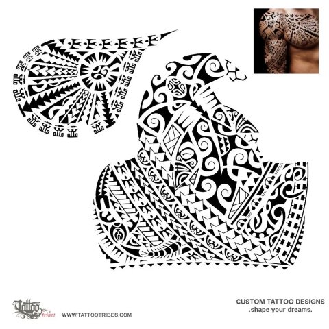 Pakari (Strong, tough) tattoo design thumbnail