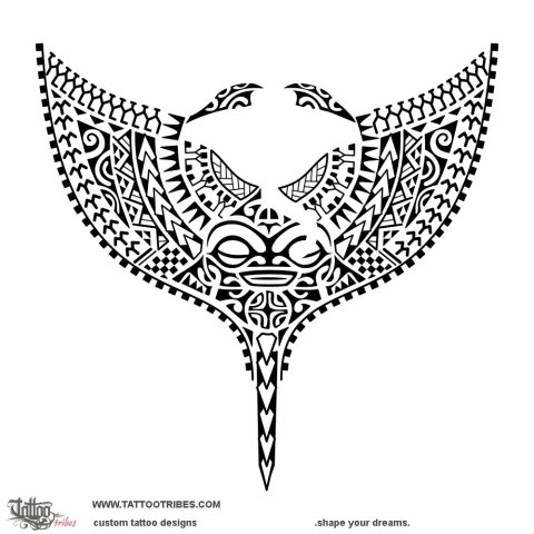 Hoeana (Paddling) tattoo design thumbnail