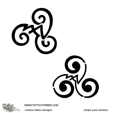 Triskell M+A+N (Eternal union) tattoo design thumbnail