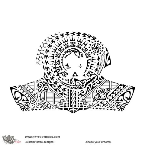 Koa integration (Warrior) tattoo design thumbnail