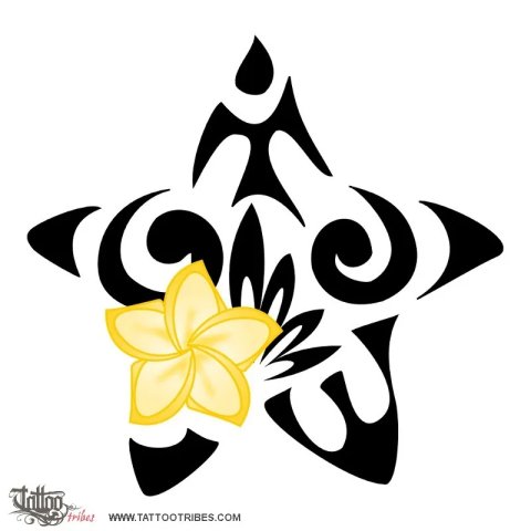 Family star (Fixed point) tattoo design thumbnail