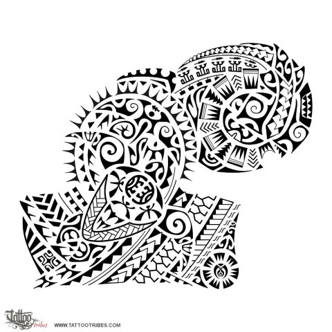 Ariki (High chief) tattoo design thumbnail