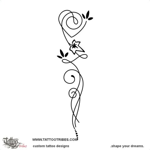 Path (Love) tattoo design thumbnail