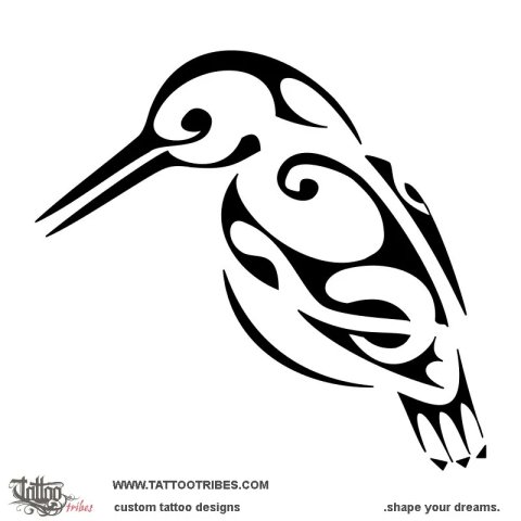 Kingfisher (Connection) tattoo design thumbnail