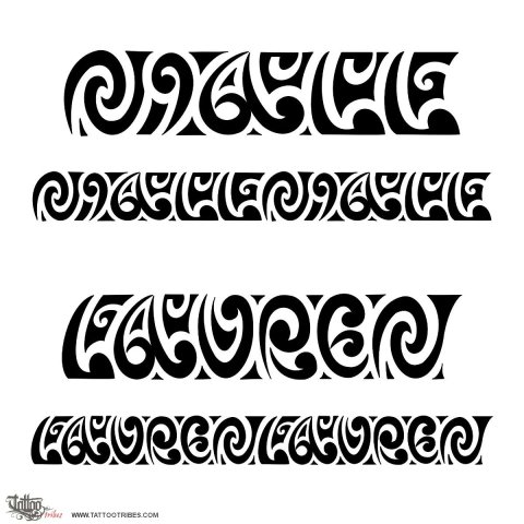 Niall &amp; Lauren (Maorigrams) tattoo design thumbnail