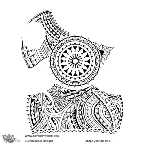 Faamamalu (To protect) tattoo design thumbnail