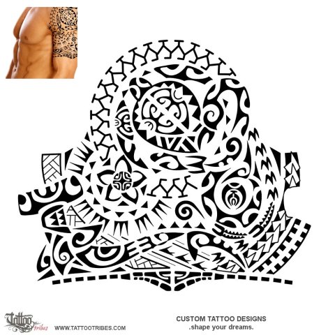 Taunaki (Support) tattoo design thumbnail