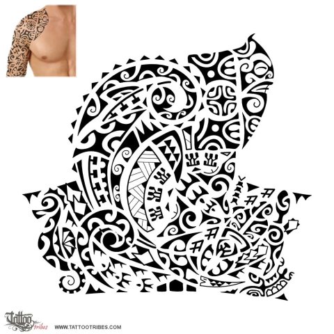 Ocean legacy (Vieira) tattoo design thumbnail