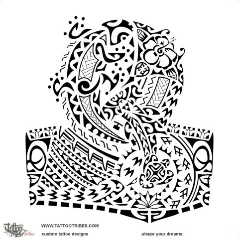 Ti'amā (Freed man) tattoo design thumbnail